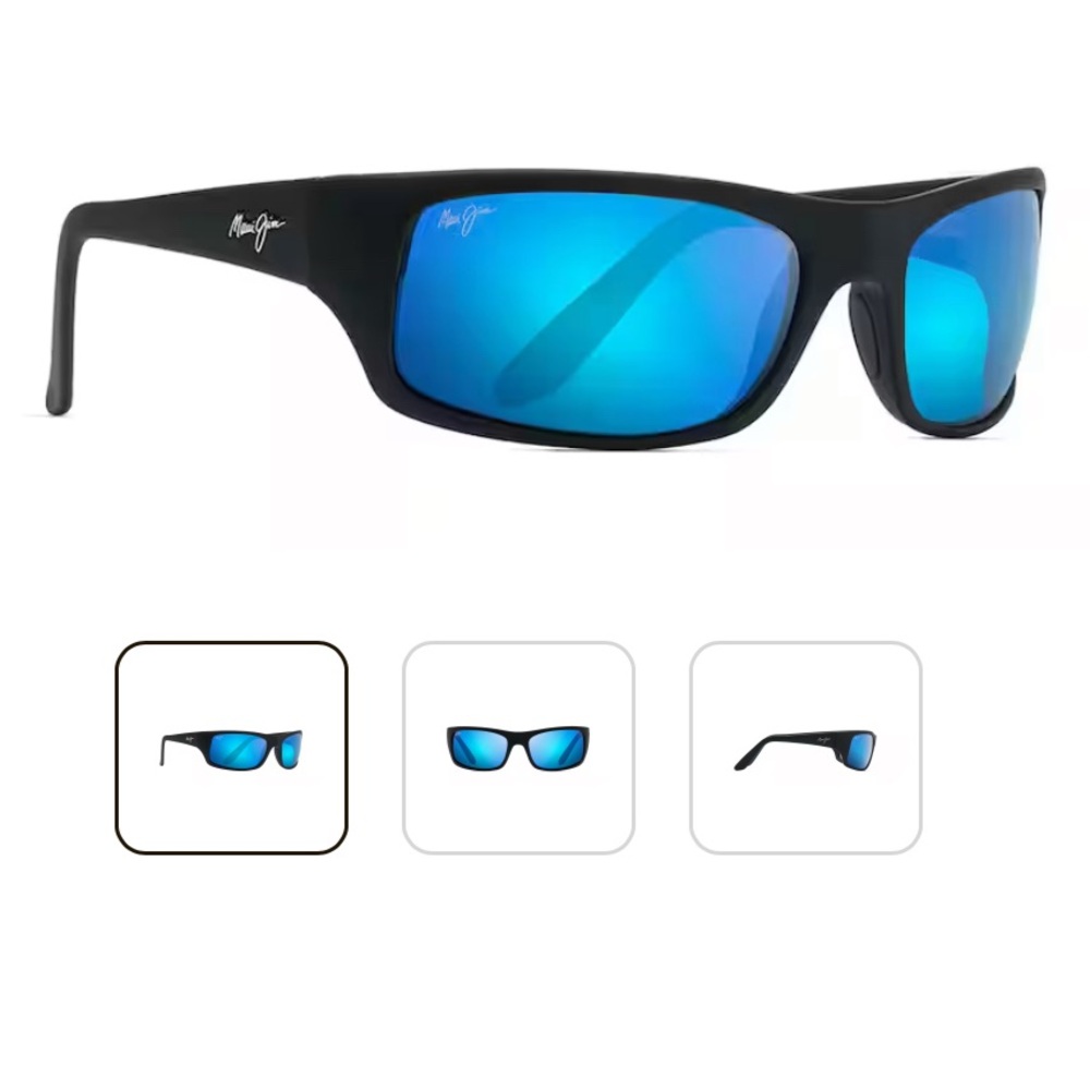 Maui Jim Peahi Blue Hawaii lens color New in Box MSRP-289